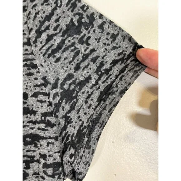 Retro Floral Tshirt L Gray Boho Hippie Indie Folk Chic Western Classic Preppy - Picture 3 of 9